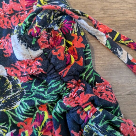 Patagonia Lithia Skirt Convertible Women's Large Floral Hike Ruched Tie Halter - Picture 5 of 12